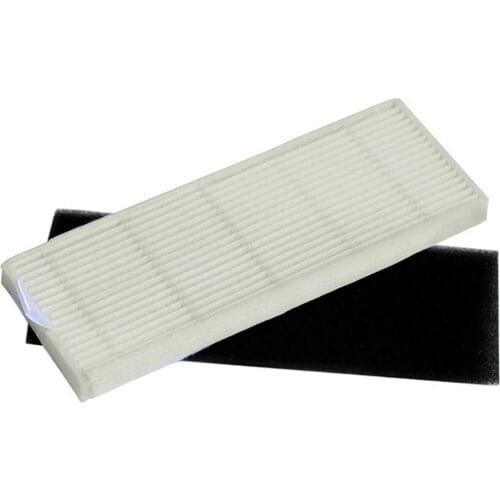 Replacement 2* HEPA Dust Filter Element +2* Filter Cotton for Ecovas DN621 DN621+ DN620 for ILIFE A6 A4 A4S Vacuum Cleaner Parts