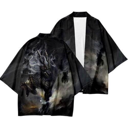 Sun Proof Clothes Style Daopao Couple Ancient Chinese Kimono Japanese Summer Element Thin Coat Japanese Kimono Cardigan Haori