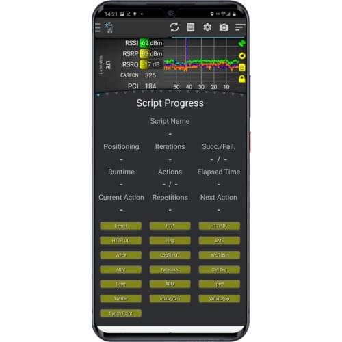 Tems Pocket Test Phone ZTE AXON 10 Pro TEMS Phone GSM HSPA LTE NR Measurements For Outdoor Test