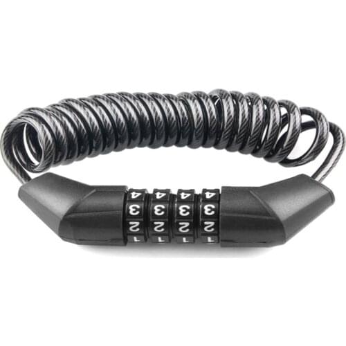 Bicycle Lock Steel Cable Chain Security Bike Password Lock Anti-Theft Combination Number Code Portable Cable Lock