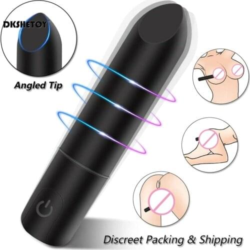 Bullet Vibrator Stick With Angled Tip For Clitoral Stimulator Usb Rechargeable G Spot Vibrator Sex Toys For Women Sex Products