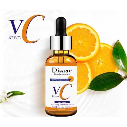 Fade Dark Spot Vitamin C Whitening Face Serum Anti-freckle Brighten Anti-acne Shrinks Pores Moisturizes Repairs Dull Skin Care
