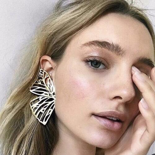 2019 Fashion Geometric Earrings for Women Statement Earrings Silver Gold Color Metal Pendant Earrings Dangle Vintage Boho