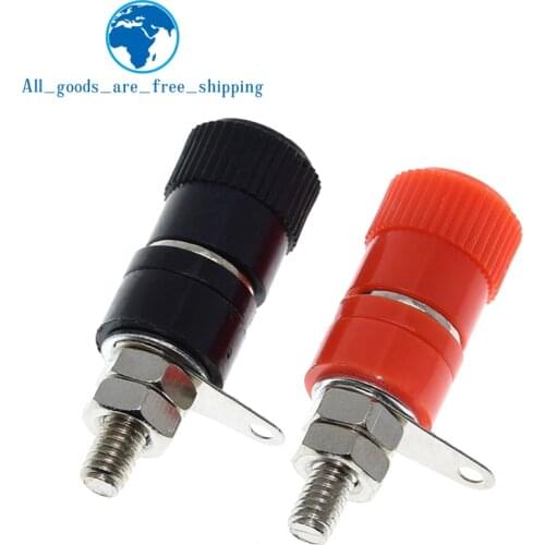 10PCS/LOT Terminal Blocks JS-910B 4mm Amplifier Terminal Connector Binding Post Banana Plug Jack Mount Black
