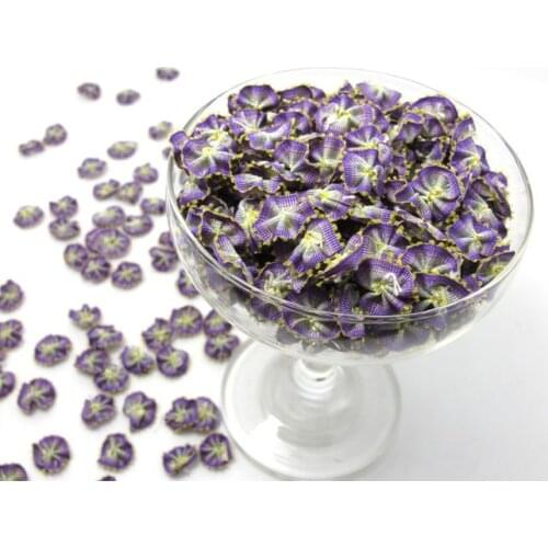 100 Pieces 9/16 Inch (15mm) Ombre Ribbon Flower|Flower Applique|Ombre Roses|Quilting|Rose Motif|Embroidery Motif|Ombre Color