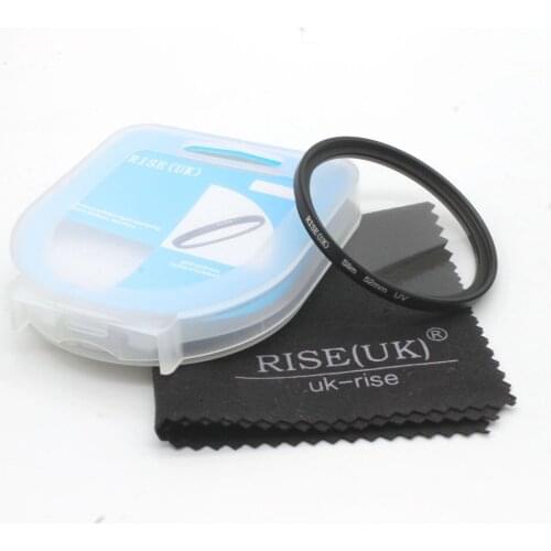 52mm Slim Ultra-Violet UV lens Filter Protector+case+gift for Nikon Canon Sony Pentax Sigma OM