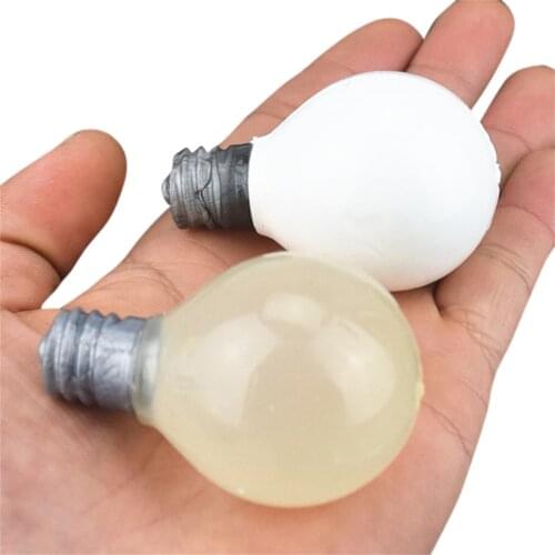Antiestres Fidgets Toy Small Light Bulb Cream Scented Squishy Sticky Slow Rising Squeeze Stress Relief Kid Decompression Toy