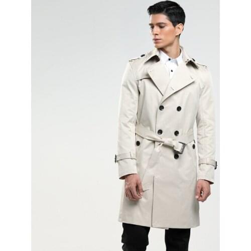Asstseries Men's Classic Trench Coats