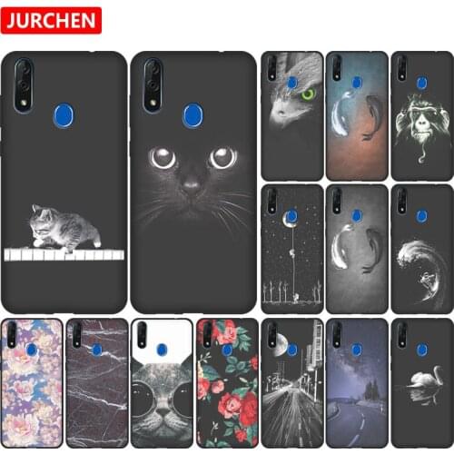 JURCHEN Soft TPU Silicone For ZTE Blade V10 Phone Case Cover Cute Cartoon Fashuion Matte Back Coque For ZTE V10 Case Capa