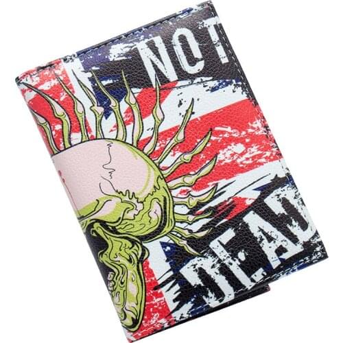 Color printing PU Leather unisex complex Travel Passport Cover Built in RFID Blocking Protect personal information