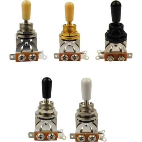 FLEOR 3 Way Toggle Guitar Switch Pickup Selector Switch with Tip for Guitar Parts, 5 Colors for Choose