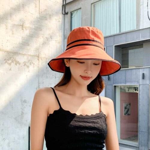 Cotton Bucket Hats for Women Fashion Fisherman Hat Spring Summer Beach Sun Cap Girls Panama Hat Casual Mom Hat Gorras Para Mujer