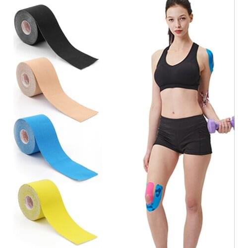 Kinesiology Tape Elastic Bandage Sports Wrap Tape For Finger Joint Knee First Aid Kit Pet Tape Muscle Pain Relief Muscle Bandage
