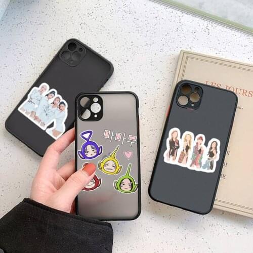 Korean Wave Mamamoo Kpop Phone Case For iphone 12 11 7 8 plus mini x xs xr pro max matte transparent cover