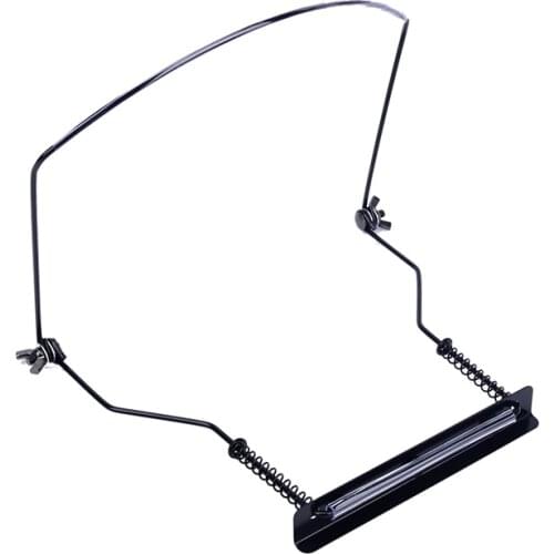 HOT!hot Black Beginner portable simple Harmonica Neck Holder Adjustable Mouth Organ Stand Harmonica Harp Rack Metal 10 Holes