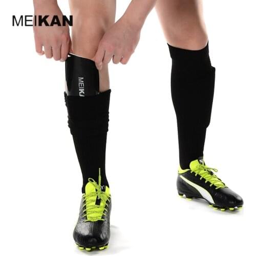 MEIKAN Football Shin Guards Socks With Pocket For Football Shin Pads Leg Sleeves Supporting Professional Sports Soccer Socks