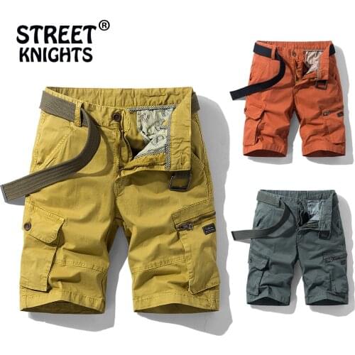 2021 New Spring Summer Men Jogger Military Cargo Shorts Cotton Tactical Mens Board Shorts Casual Clothing Cargo Shorts Men
