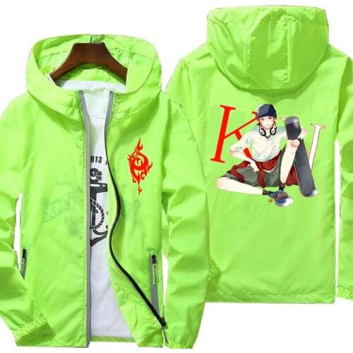 Mens Quick Dry Coat K Project anime Sunscreen Waterproof UV Women thin Outwear Ultra-Light Windbreake Jacket