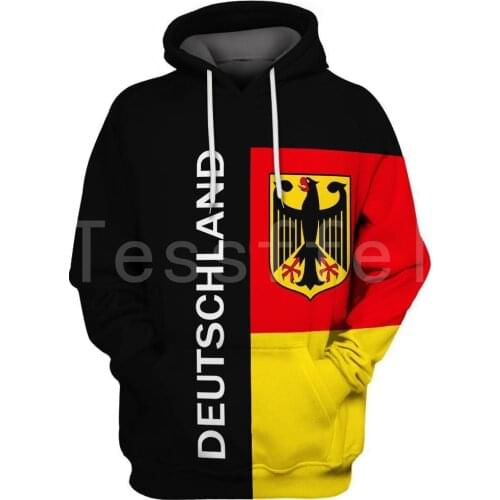 Tessffel Newest Germany Country Flag NewFashion Men/Women Funny Autumn Sweatshirt 3Dprint Casual Hoodies Long Sleeve Pullover A6