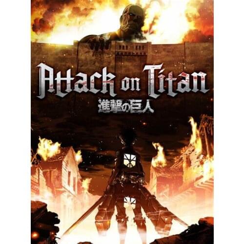 More Style Choose Attack on Titan Japanese Anime Film Print Silk Poster for Your Home Wall Decor 24x36inch