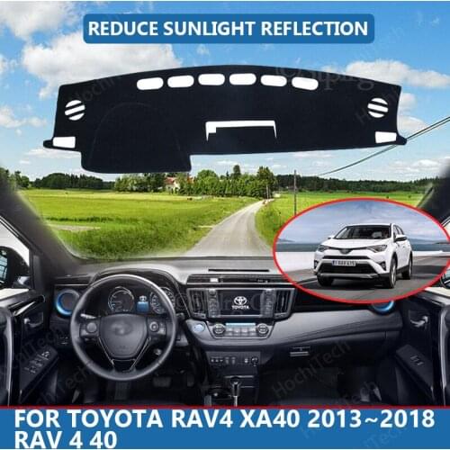 Anti-Slip Anti-UV Mat Dashboard Cover Pad Dashmat Protect Carpet for Toyota Rav4 XA40 2013~2018 RAV 4 40 Accessories