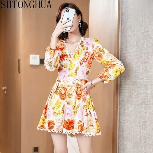 SHTONGHUA Women's Jumpsuits With Print