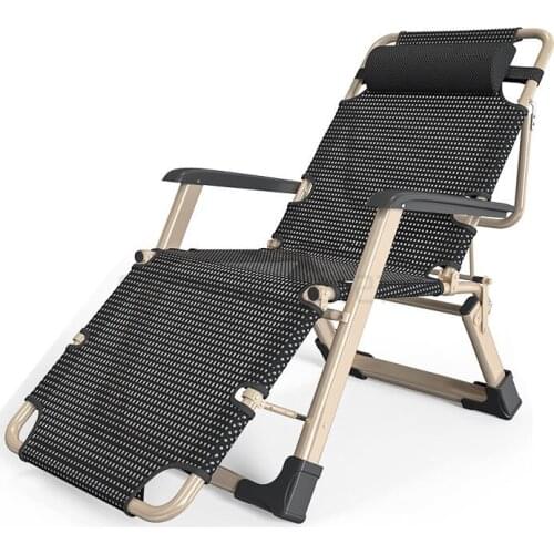 Folding recliner lunch break nap bed balcony leisure beach armchair lazy sofa summer chair