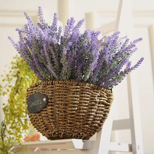 1 Bundle 5 Forks Purple Provence Lavender Artificial Flowers Bouquet for Home Wedding Decoration Grain Christmas Fake Flower