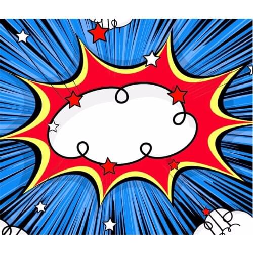 150x220cm Kids Birthday Photocall Digital Photography Backdrops Blue Red Blow Star Backgrounds fundo fotografico para estudio