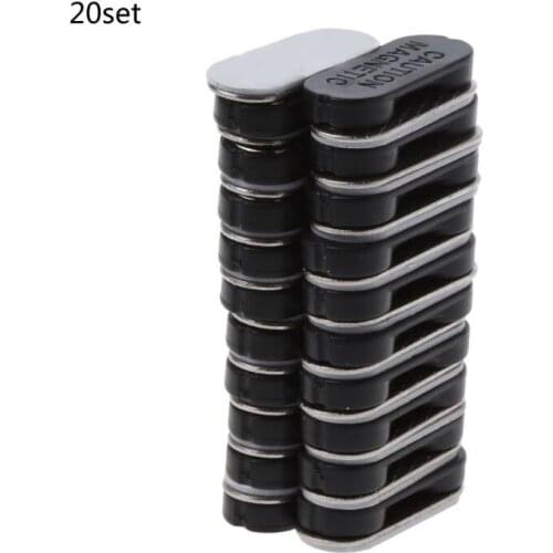 20Pcs DIY Reuseable Strong Magnetic ID Card Holders Blank Magnetic Name Badge Holder No Holes on Jacket Lapel Shirts