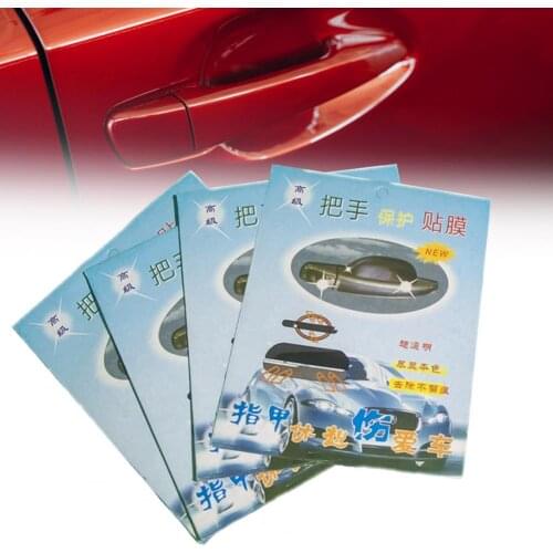 4Pcs/Set Car Door Handle Protection Films Universal Auto Anti Scratch Stickers