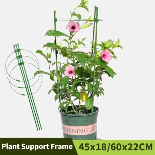 45/60CM 1PCS Climbing Vine Rack Fiberglass Tube Plant Support Frame Flower Vegetables Decorative Trellis Bracket Garden Supplies