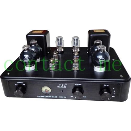 6SN7+12AX7+5Z4P+6N11+5687 preamp amplifier MM phono amplifier tube preamp amplifier，Distortion less than 0.01