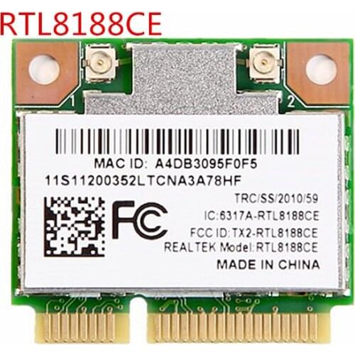 RealTek RTL8188CE Laptop PCI Express wifi card Wireless Wlan WiFi Adapter for Acer ASUS Dell Half Mini PCI-e network