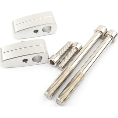 DHBH-Motorcycle Aluminum Handlebar Handle Bar Higher Extend Adapter with Bolts for R Nine T Riser 2014 2015