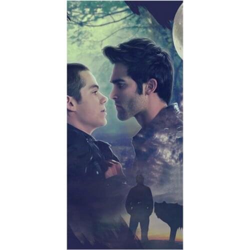 New Custom 35*70cm Bath Towels!Teen Wolf Printed Beach Towel /Soft Bamboo Fiber Drying Washcloth For Kids Men Women