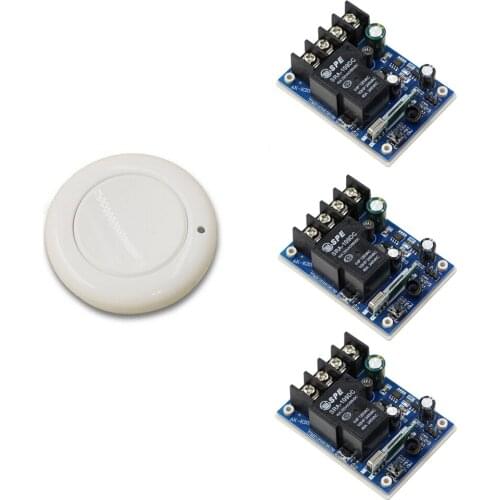 DC 12V-48V 1CH Wireless Relay Remote Control Switch Remote ON/OFF Wide Voltage Receiver Wireless Transmitter