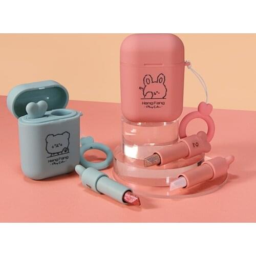 Double Color Gradient Velvet Shadow Stick Metallic Eye Makeup Smooth Long Lasting Pigment Shimmer Glitter Waterproof Eyeshadow