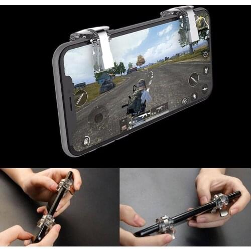 For PUBG 1 pair Shooter Controller Trigger Fire Button S4 Mobile Phone Game Handle Aim Key Game Accessories r25