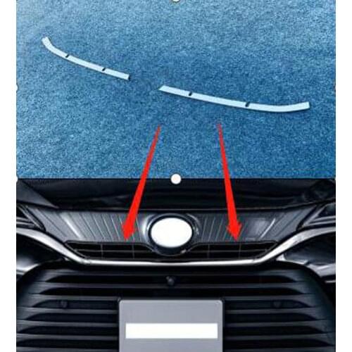 For Toyota Harrier Venza 2020 2021 Car Styling Upper Grill Grille Cover Trims Racing Grille Protector Accessories Sticker