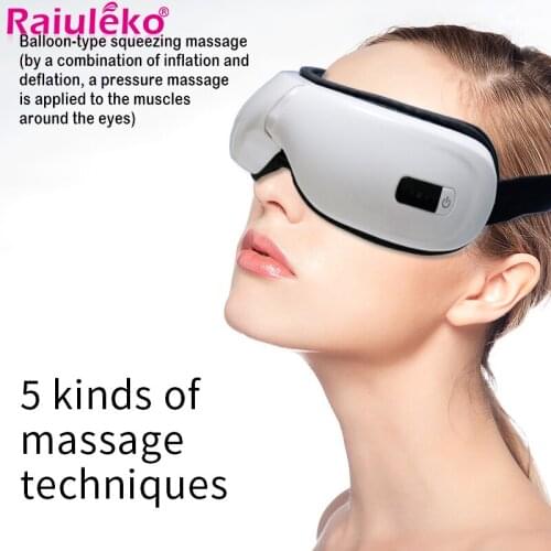 Electric Eye massage Air Pressure Music Wireless Vibration Magnetic Heating Therapy Acupressure Health Care Alleviate Fatigue
