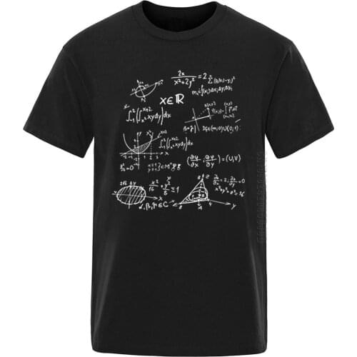 Men T-shirts Mathematical Formula Print 2020 Cotton Clothing Funny Harajuku Camisetas Casual Hip Hop Retro Homme Tee Shirt