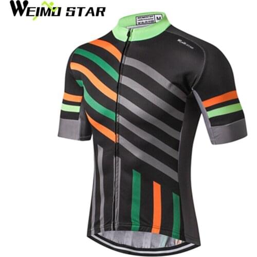 WEIMOSTAR Men Cycling Jersey Summer Bike Bicycle Maillot Ropa Ciclismo Short Sleeve Jersey MTB Clothing Riding Jersey Shirt