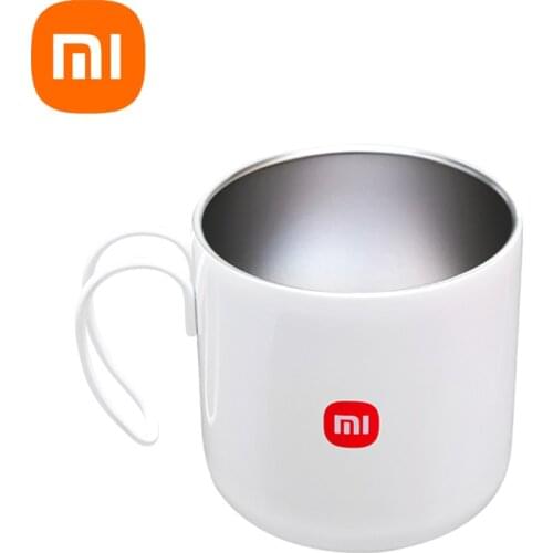 Custom Stainless Steel Mugs Cups White Reusable Tea Iced Coffe Cup Hot Cold Usages Travel Hiking Luxury Xiaomi NEW Arrival 2021
