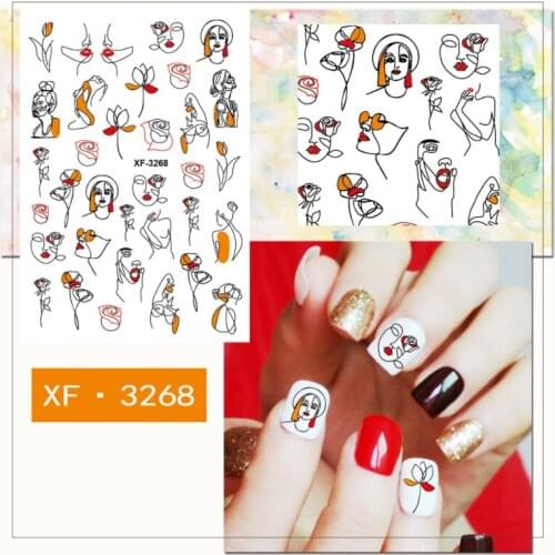 Cute Emoticon Stickers Nail Art Decorations Puckish Decals Kawaii Sweetheart Manicure Autocollant Pegatinas Accessories