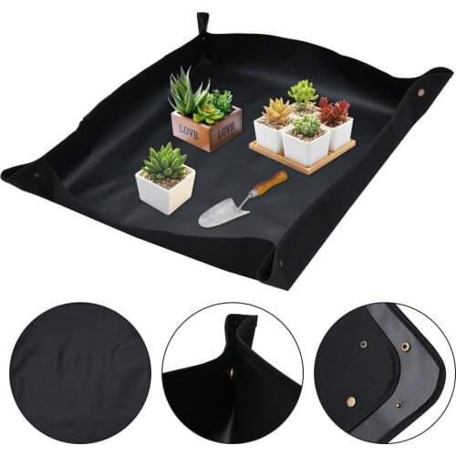 Reusable Plant Change Thicken Pad Waterproof Basin Land Cushion Square Gardening Mix Soil Lock Design Mat Flower Pot Cushion Mat
