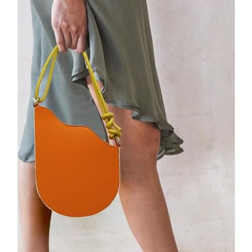Fashion Spring New 2020 Personalized Wave Adjustable Strap Shoulder Crossbody Semicircle Saddle Bag Casual Womens Handbag