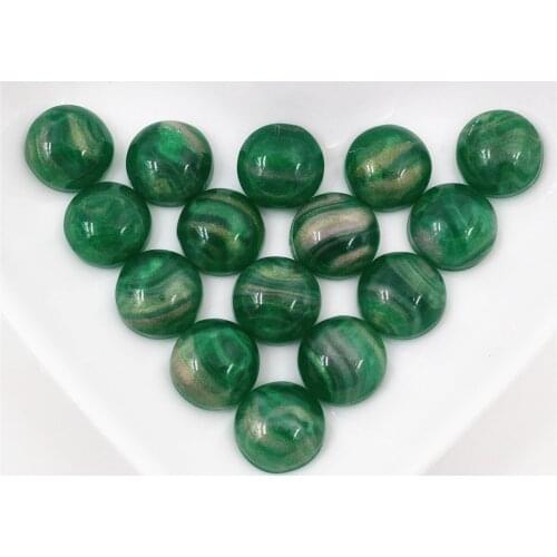 New Style 40pcs 12mm Flat back Resin Cabochons Cameo Fit 12mm Cameo Base Cabochons For Charms Bracelet Necklace-O7-19