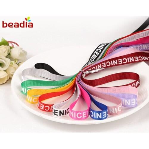 Wholesale 10yards Printed Lace Ribbon Satin Cords Jewelry Findings Fabric Cloth Tape Earrings Choker Handmade For DIY Craft