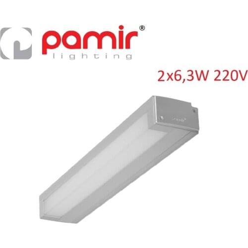 Pamir Lighting 2x6,3W L:590mm Mirror Type Applique PL5U12L15C Energy Saving Light, Decorative Design